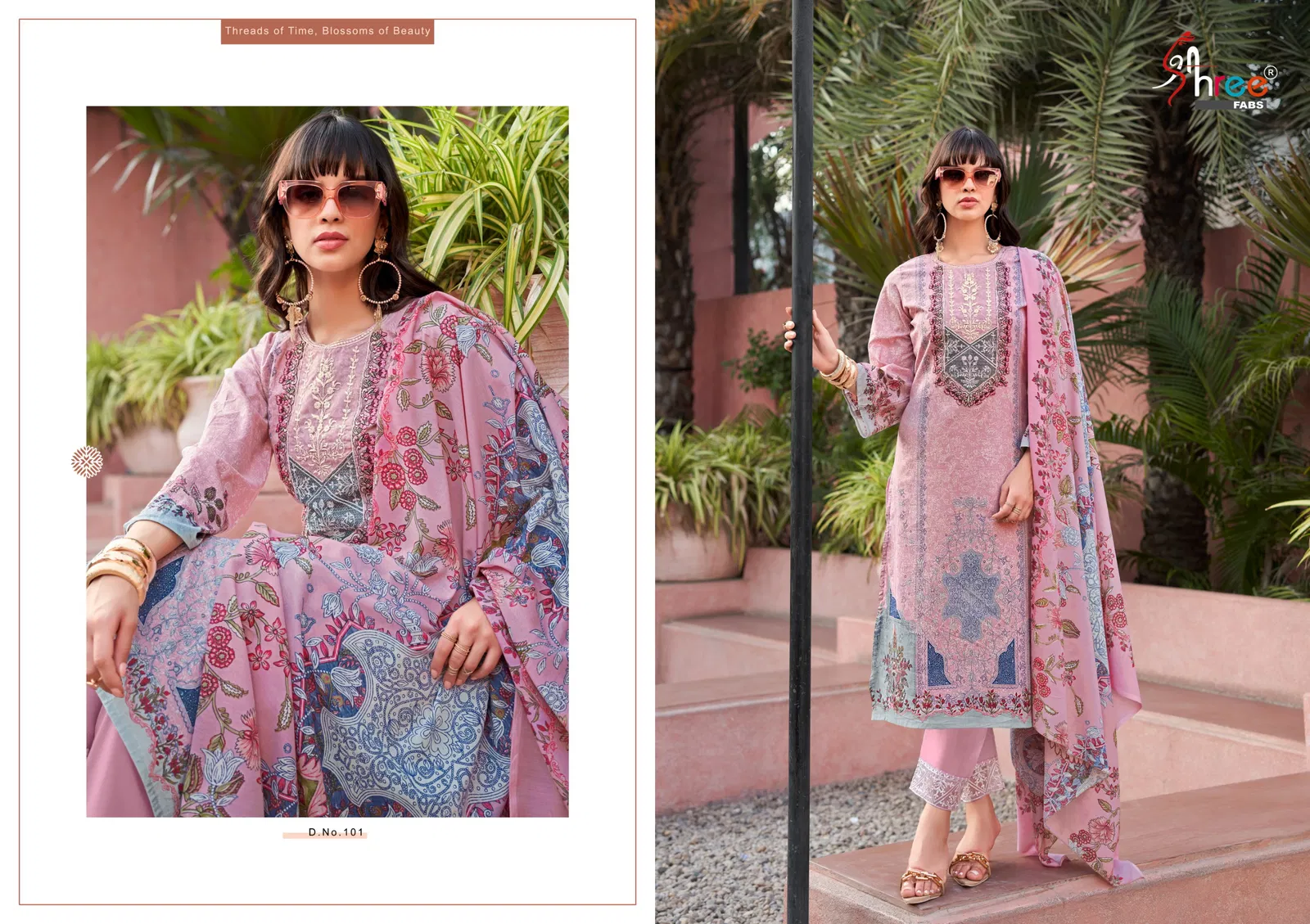 Mashaal Emb Lawn Colletion Vol 1 By Shree Fabs Cotton Salwar Suits Exporters In India